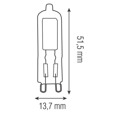 Лампа світлодіодна EXA-3 6400K 3W G9 Лампа світлодіодна EXA-3 6400K 3W G9