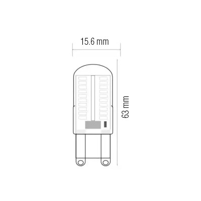 Лампа світлодіодна MEGA-5 2700K 5W G9
