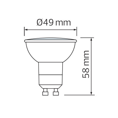 Лампа світлодіодна PLUS-10 4200K 10W GU10 Лампа світлодіодна PLUS-10 4200K 10W GU10