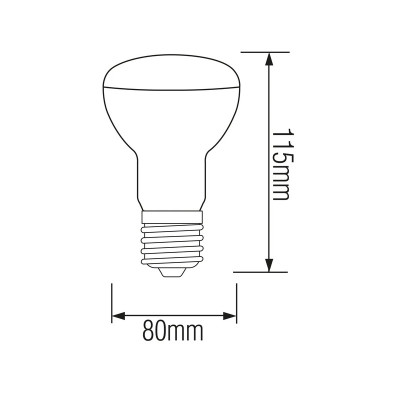 Лампа світлодіодна REFLED-12 4200K 12W E27