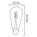 Лампа світлодіодна FILAMENT RUSTIC VINTAGE S-6 2000K 6W E27