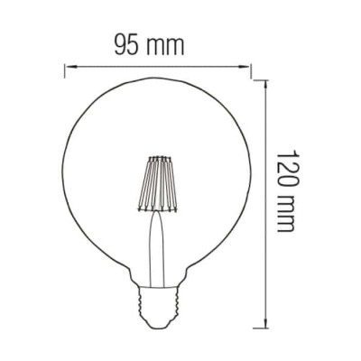 Лампа світлодіодна FILAMENT RUSTIC TWIST-4 2200K 4W E27 Лампа світлодіодна FILAMENT RUSTIC TWIST-4 2200K 4W E27