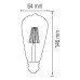 Лампа світлодіодна FILAMENT RUSTIC VINTAGE-6 2200K 6W E27
