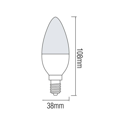 Лампа світлодіодна ULTRA-10 6400K 10W E14