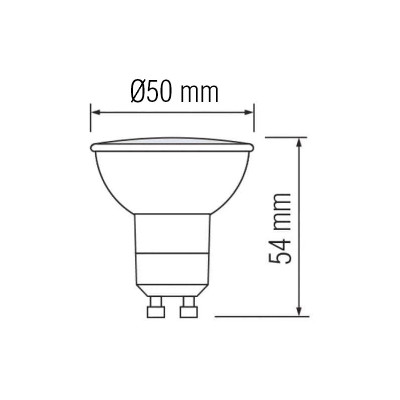 Лампа світлодіодна VISION-10 4200K 10W GU10 Dimmable Лампа світлодіодна VISION-10 4200K 10W GU10 Dimmable