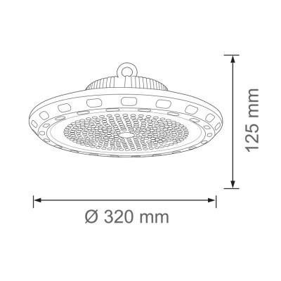 Світильник світлодіодний промисловий Підвісний ARTEMIS-150 6400K 150W IP65 Світильник світлодіодний промисловий Підвісний ARTEMIS-150 6400K 150W IP65