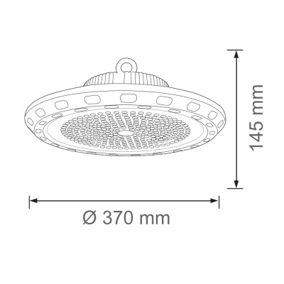 Світильник світлодіодний промисловий Підвісний ARTEMIS-200 6400K 200W IP65
