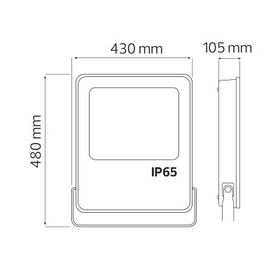 Прожектор світлодіодний LEOPAR-400 6400K 400W IP65 Прожектор світлодіодний LEOPAR-400 6400K 400W IP65