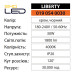 Люстра світлодіодна Пристельова LIBERTY 4000K 30W Чорна