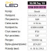 Світильник світлодіодний Врізний SLIM/Sq-18 6400K 18W Білий