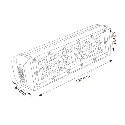 Світильник світлодіодний промисловий Підвісний ZEUGMA-50 6400K 50W IP65