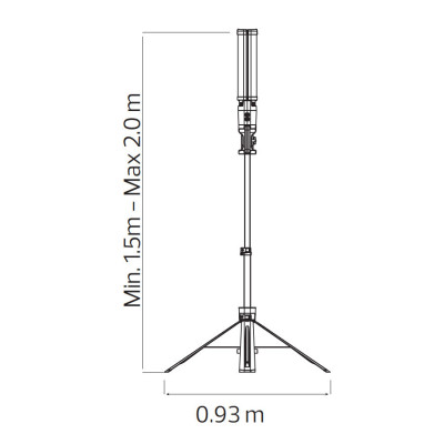Стійка з прожекторами TOWER 2х40W