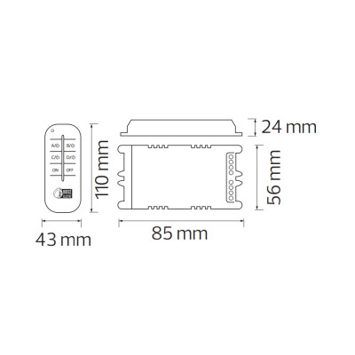 Пульт для люстр трьохлінійний CONTROLLER-3 max 300W Пульт для люстр трьохлінійний CONTROLLER-3 max 300W