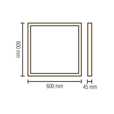 Рамка накладна для панелі Galaksi Frame-6060 Рамка накладна для панелі Galaksi Frame-6060