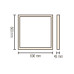 Рамка накладна для панелі Galaksi Frame-6060