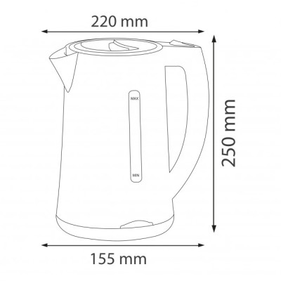 Електрочайник KETTLE-3 білий