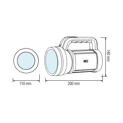 Ліхтарик ручний RAUL-5 5W IP20