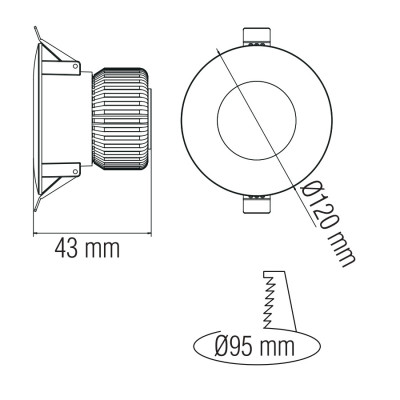Светильник светодиодный Врезной VANESSA-10 6400K 10W Белый