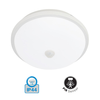 Светильник потолочный светодиодный BOLKAR-20 6400K 20W с датчиком движения IP44 Светильник потолочный светодиодный BOLKAR-20 6400K 20W с датчиком движения IP44