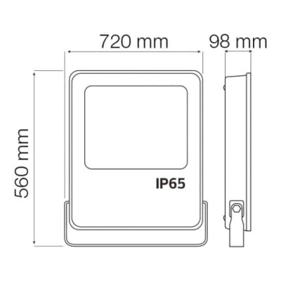 Прожектор світлодіодний LION-500 6400K 500W IP65
