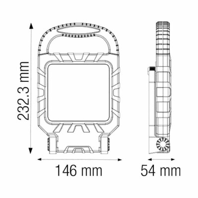 Прожектор світлодіодний переносний PROPORT-20 6400K 20W IP54