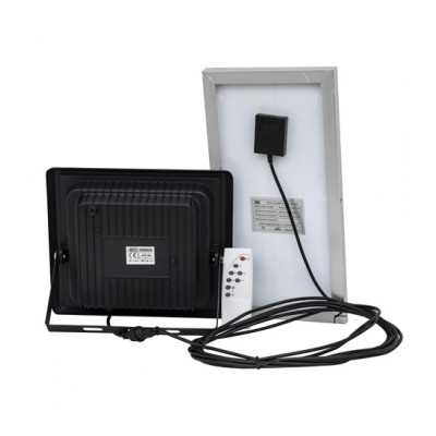 Прожектор світлодіодний з сонячною панеллю TIGER-25 6400K 25W IP65