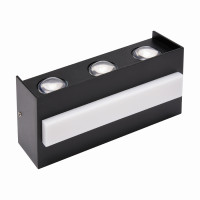 Светильник фасадный светодиодный TWIST-12 4200K 12W IP65 Черный
