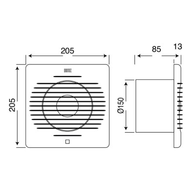 Вентилятор 20W (15 см) Вентилятор 20W (15 см)