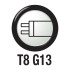 Лампи T8 G13